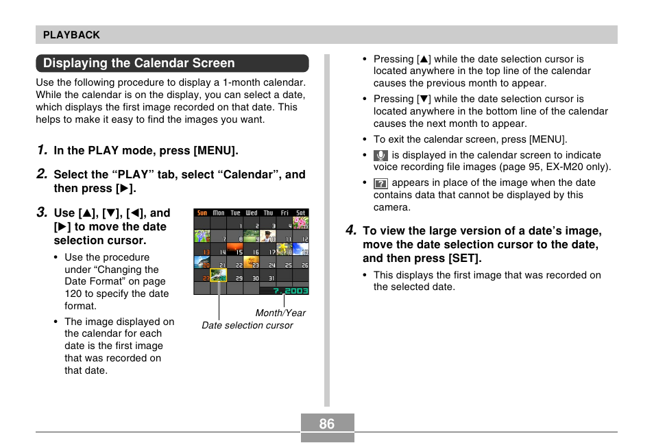 Casio EX-M20 3 User Manual | Page 9 / 21