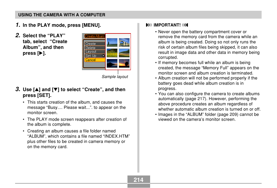 Casio EX-P600 User Manual | Page 214 / 247