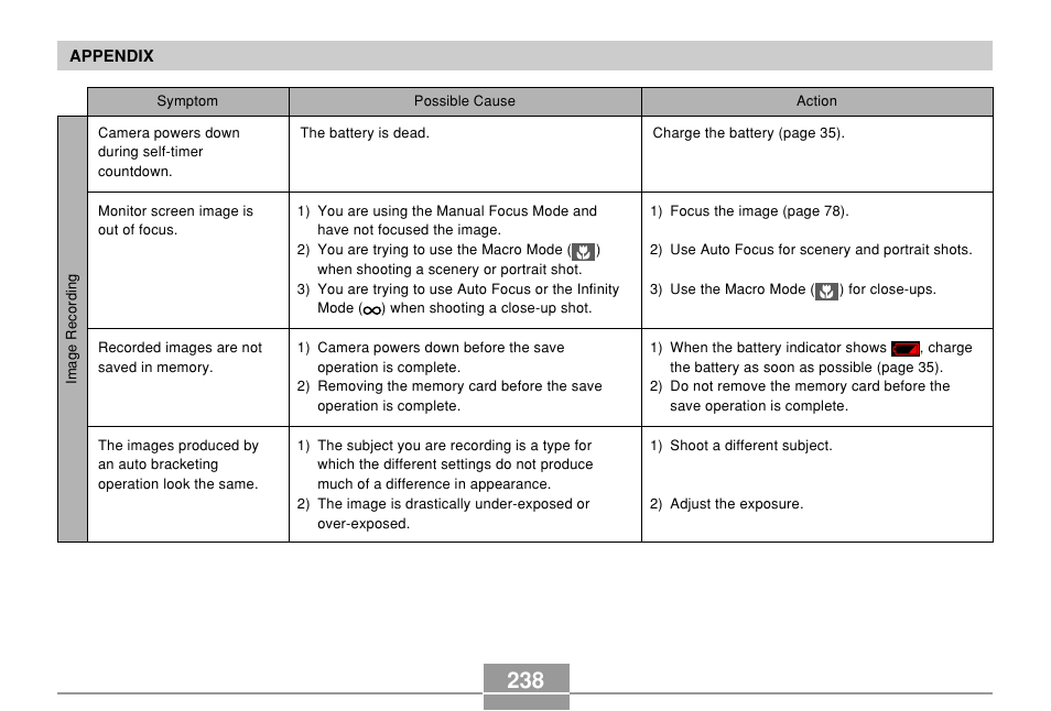 Casio EX-P600 User Manual | Page 238 / 247