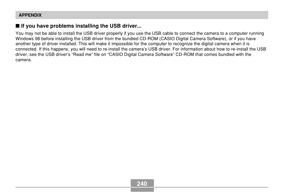 Casio EX-P600 User Manual | Page 240 / 247