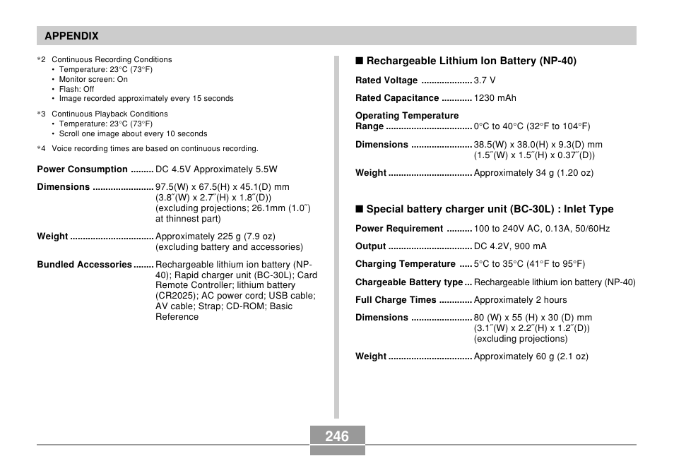 Casio EX-P600 User Manual | Page 246 / 247