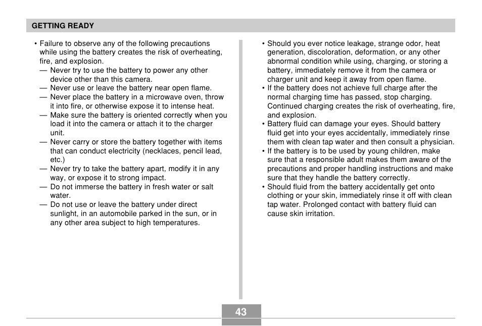 Casio EX-P600 User Manual | Page 43 / 247