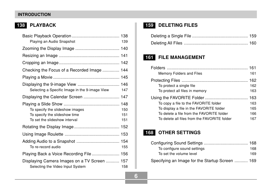 Casio EX-P600 User Manual | Page 6 / 247