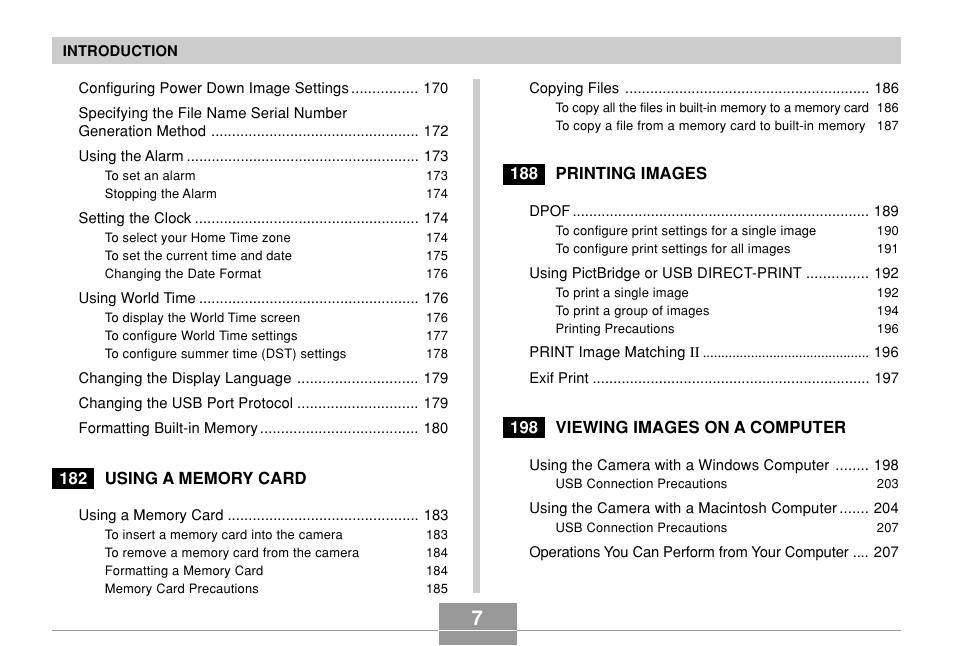 Casio EX-P600 User Manual | Page 7 / 247