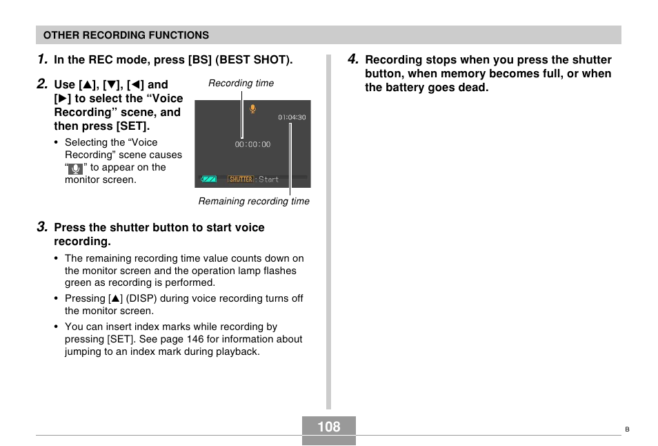 Casio EX-s600 User Manual | Page 108 / 245