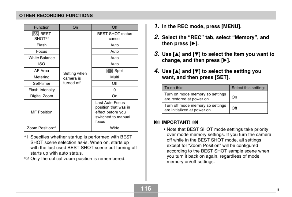 Casio EX-s600 User Manual | Page 116 / 245
