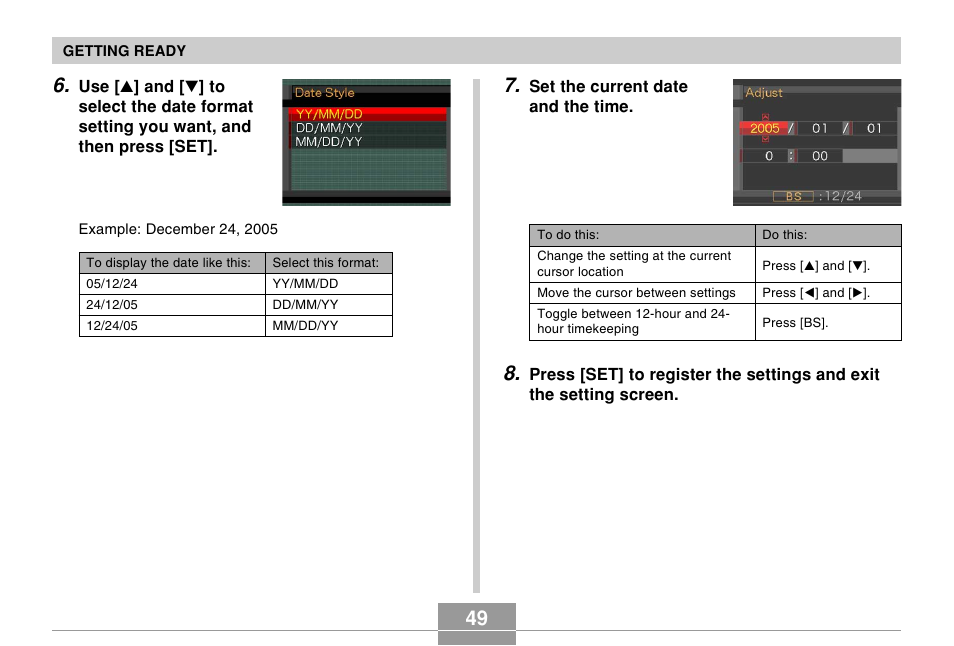 Casio EX-s600 User Manual | Page 49 / 245