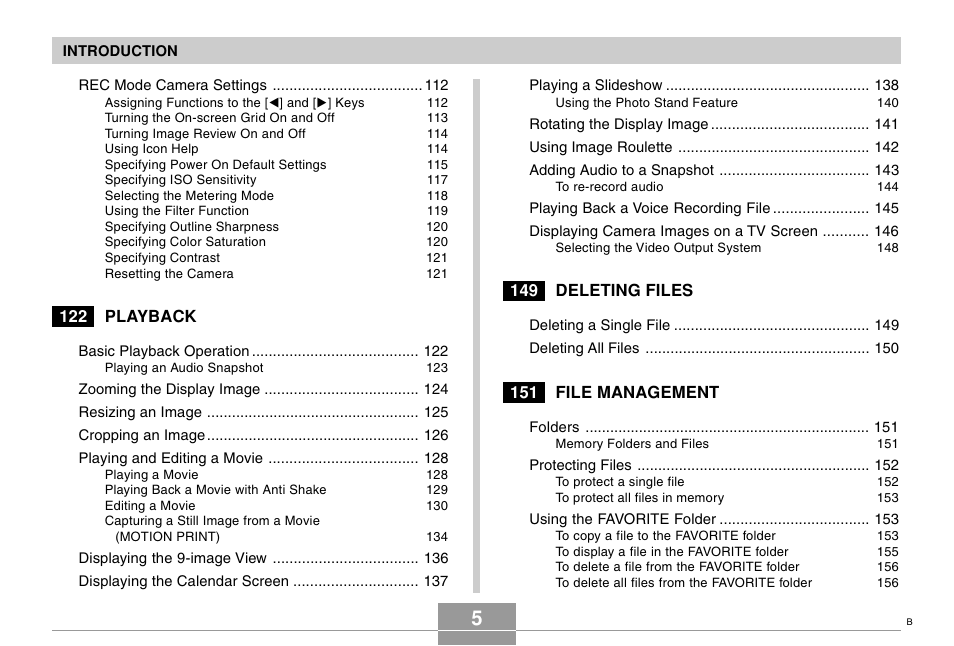 Casio EX-s600 User Manual | Page 5 / 245