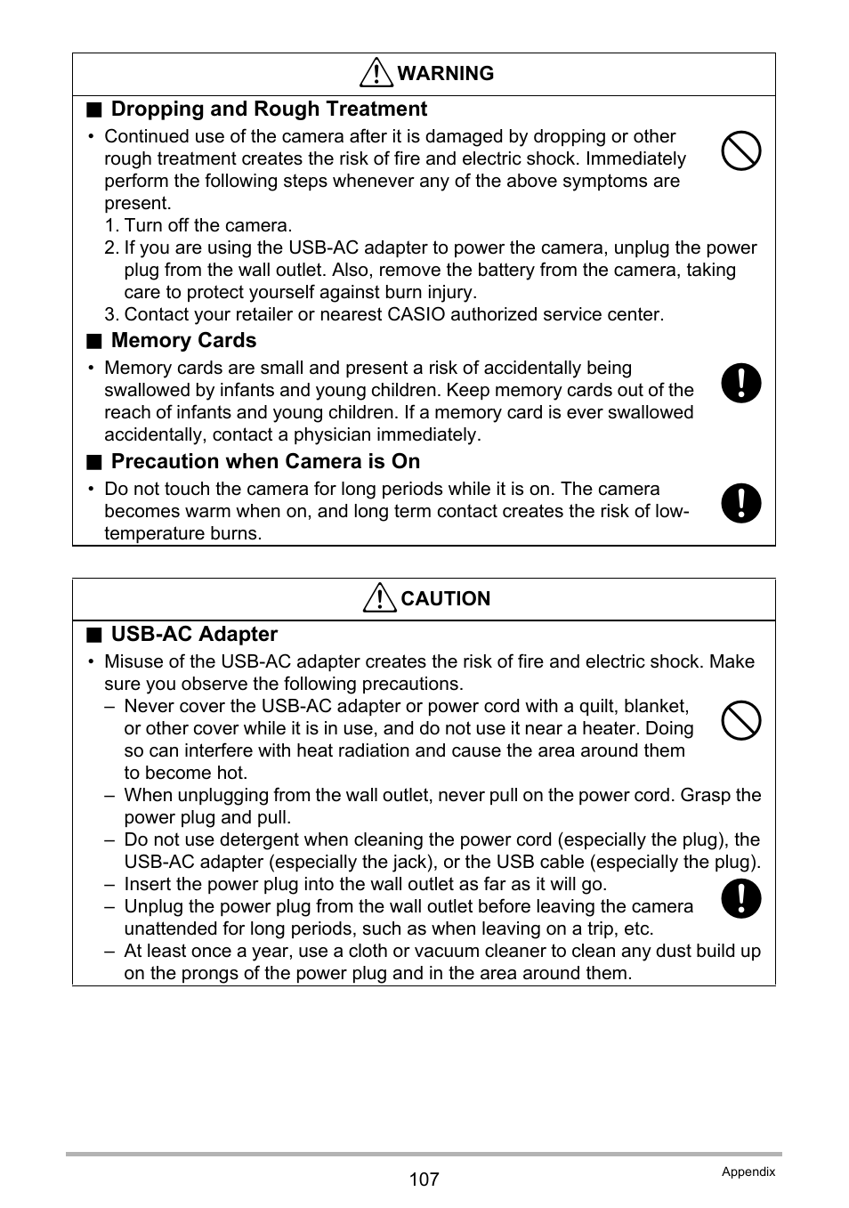 Casio EX-Z790 User Manual | Page 107 / 130