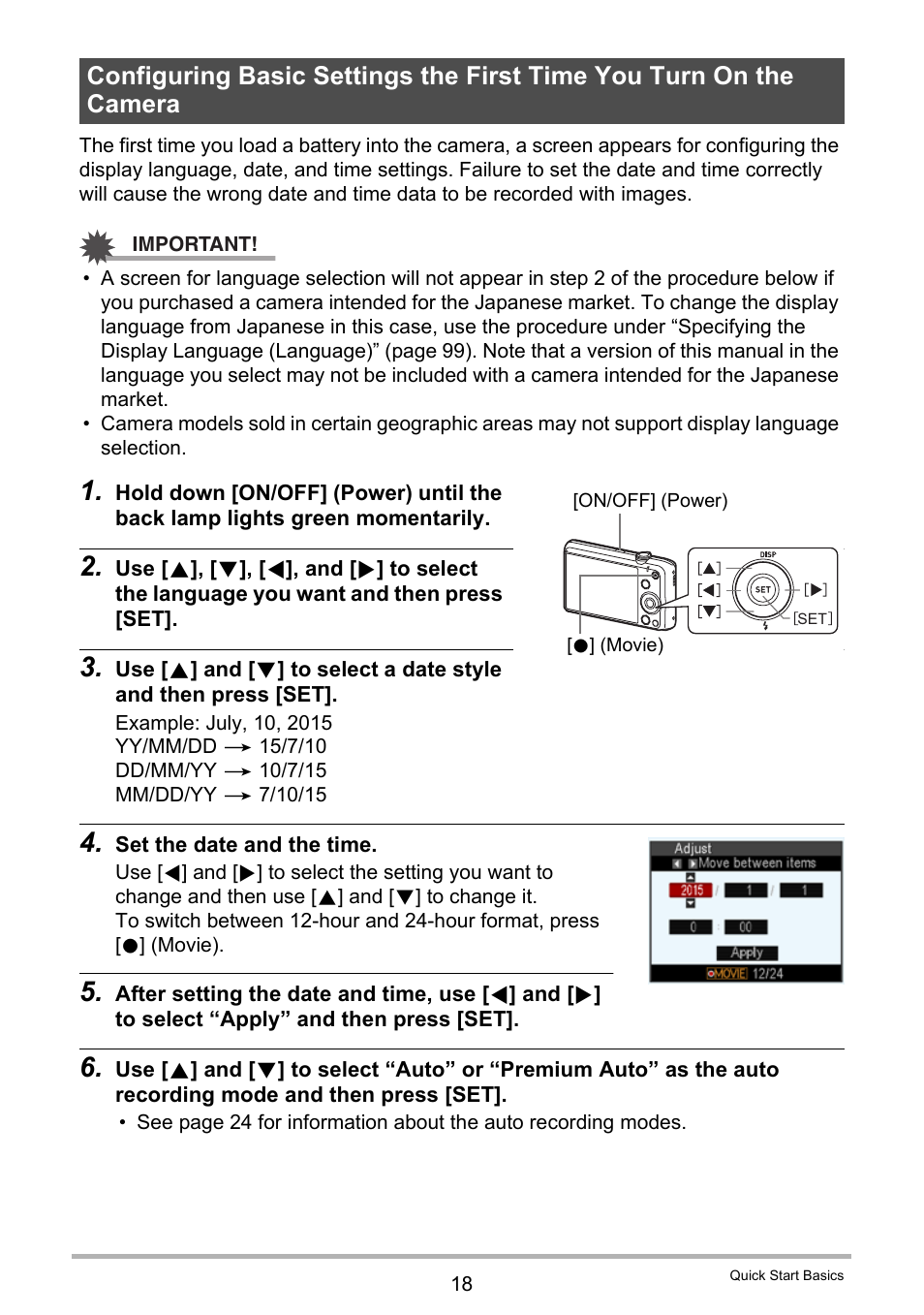 Casio EX-Z790 User Manual | Page 18 / 130