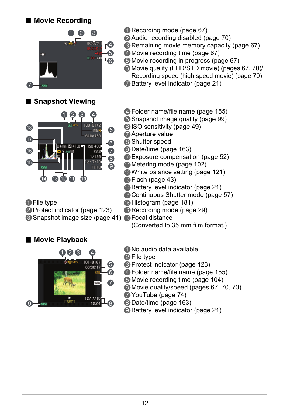 Casio EX-ZR300 User Manual | Page 12 / 197