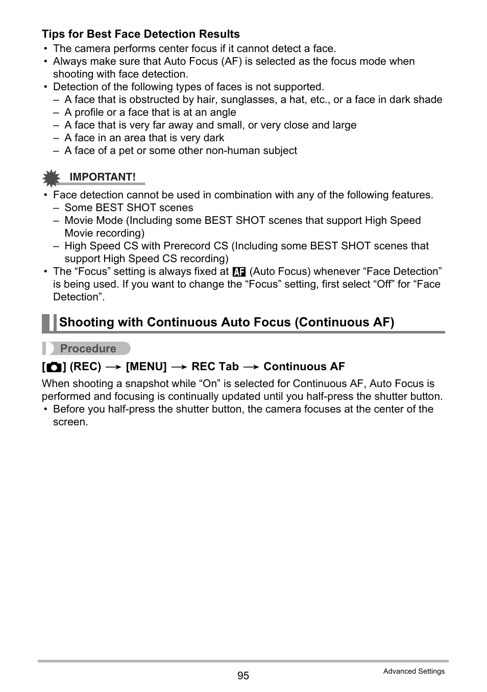 Ge 95), 95) is perfo | Casio EX-ZR300 User Manual | Page 95 / 197