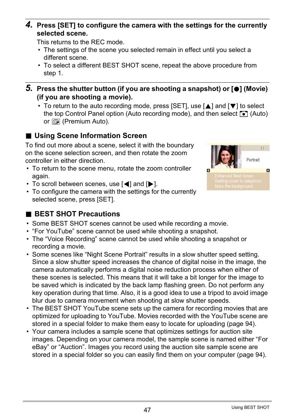 Casio EX-ZS50 User Manual | Page 47 / 133