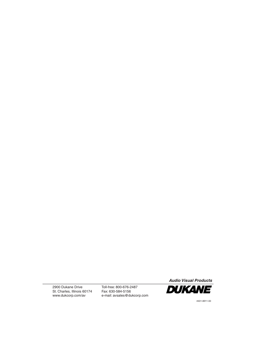 Dukane 8911 User Manual | Page 74 / 74