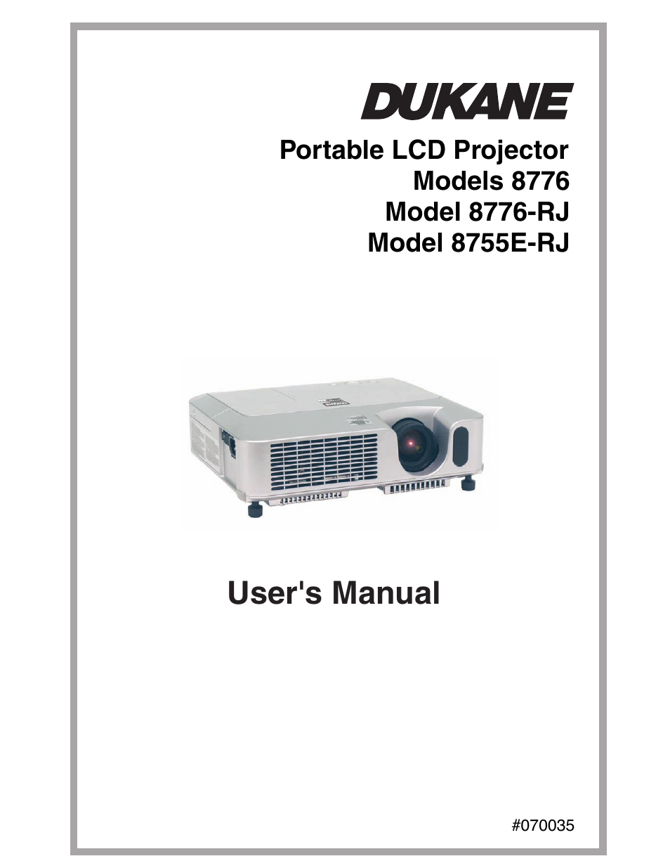 Dukane 8755E-RJ User Manual | 126 pages