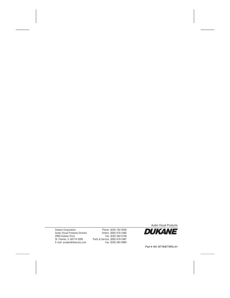 Dukane 8755E-RJ User Manual | Page 126 / 126