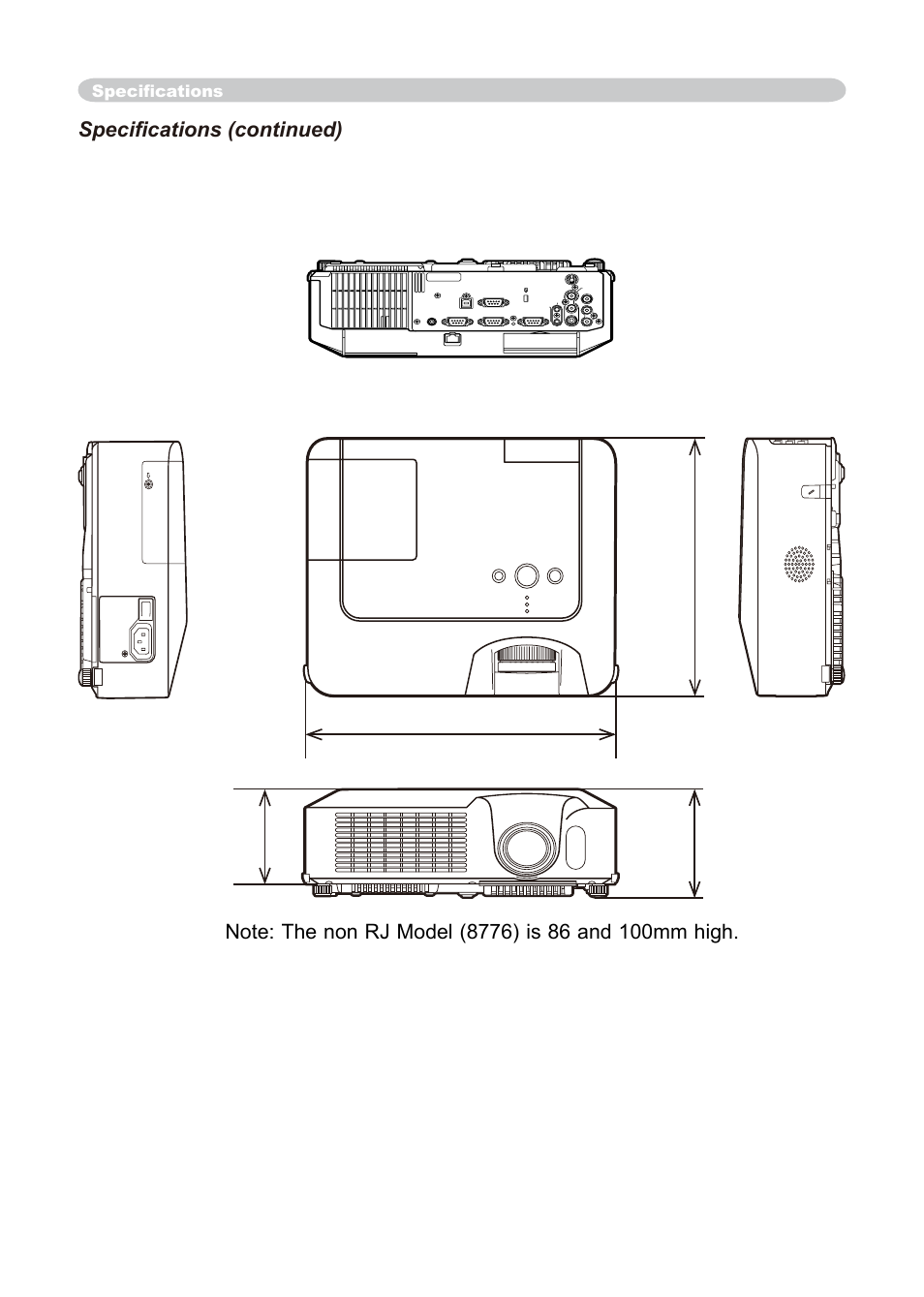 Specifications (continued), Specifications | Dukane 8755E-RJ User Manual | Page 68 / 126