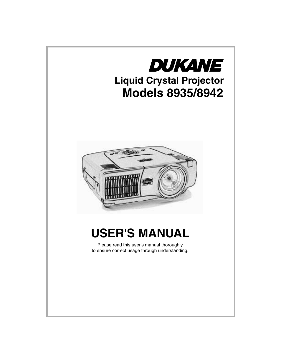 Dukane 8935 User Manual | 62 pages