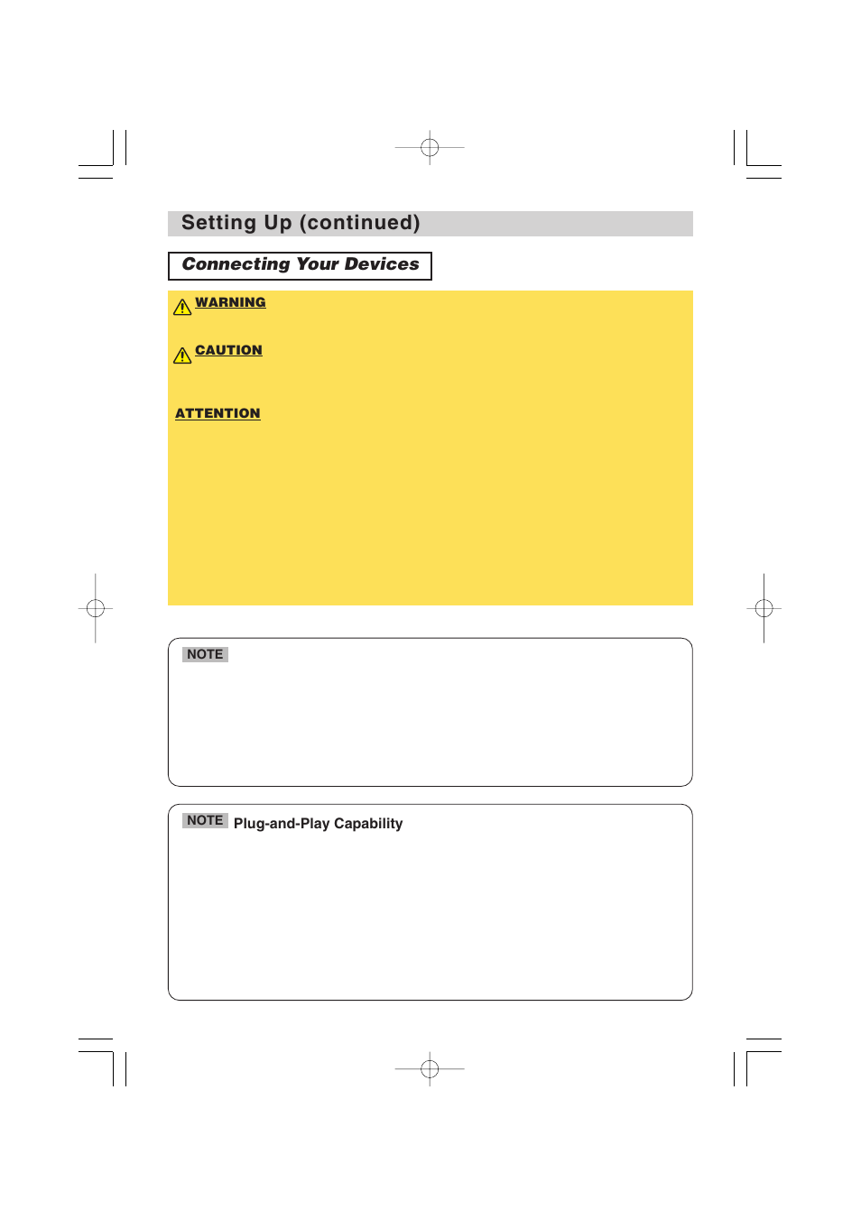 Setting up (continued), Connecting your devices | Dukane 8935 User Manual | Page 10 / 62