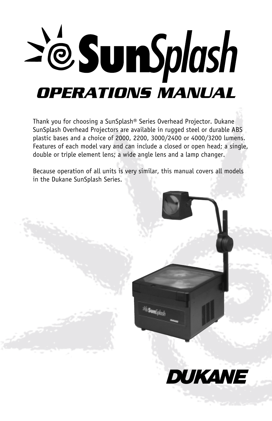 Dukane Projectors User Manual | 15 pages