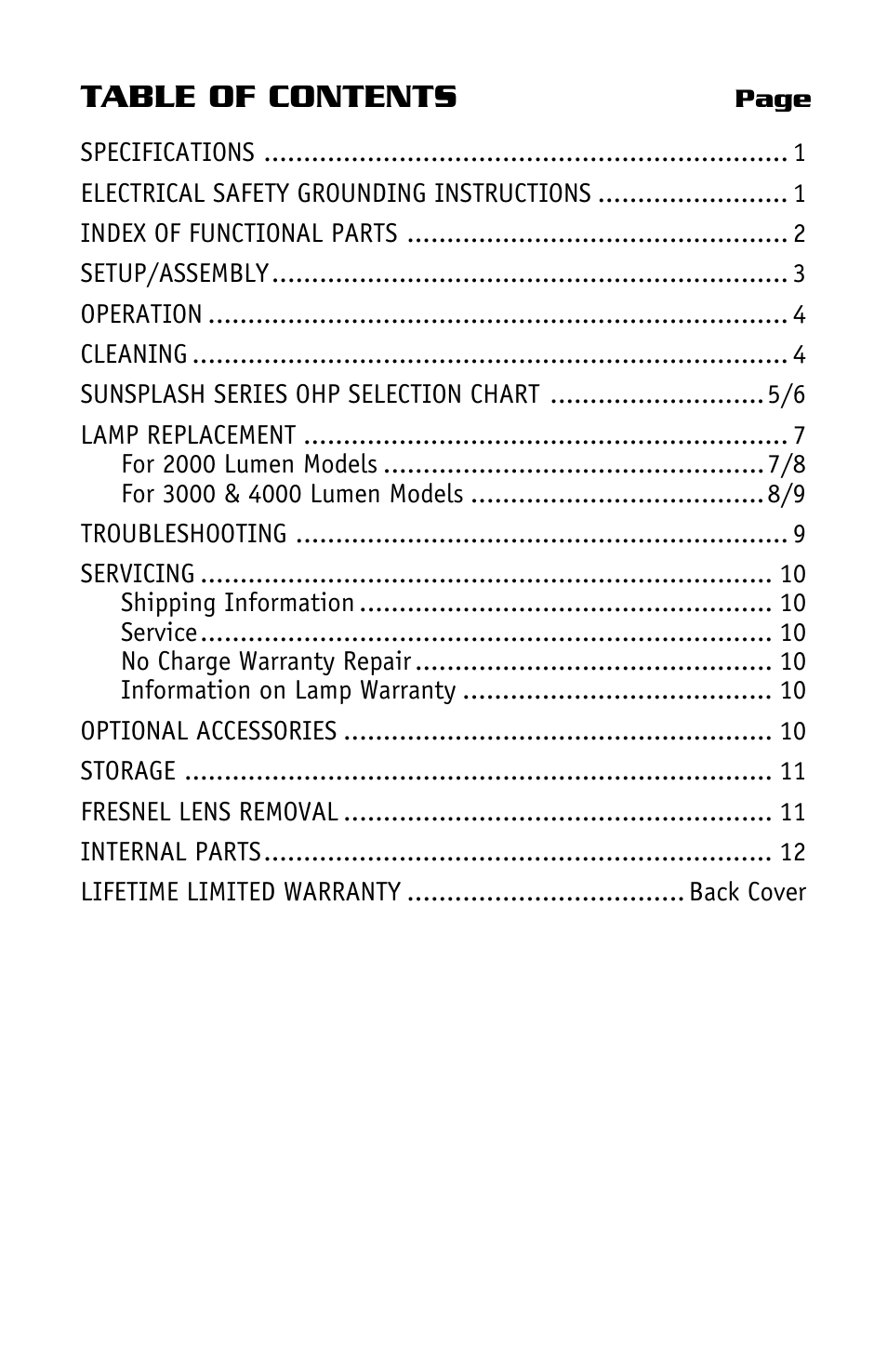 Dukane Projectors User Manual | Page 3 / 15