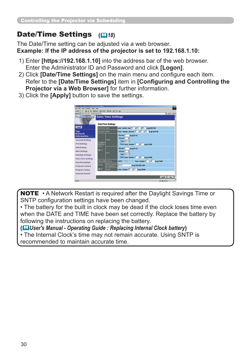 Date/time settings | Dukane 8943 User Manual | Page 119 / 137