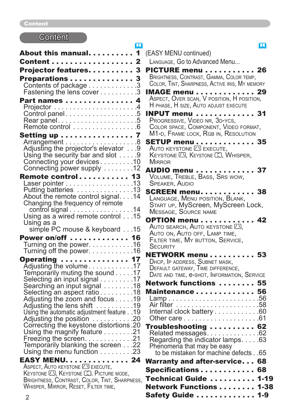 Content | Dukane 8943 User Manual | Page 3 / 137