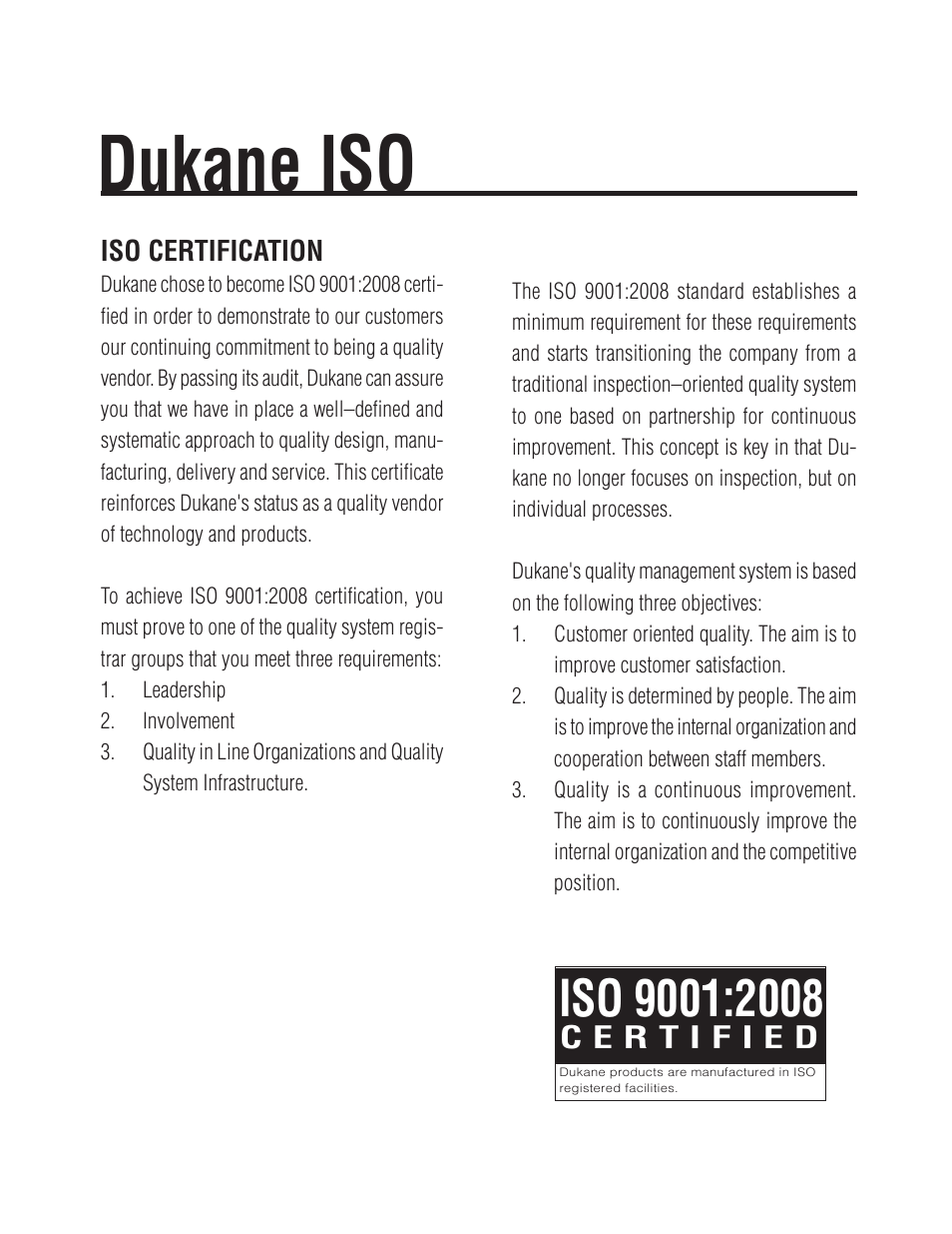 Dukane iso | Dukane Ultrasonic Generator 403-575-00 User Manual | Page 135 / 136