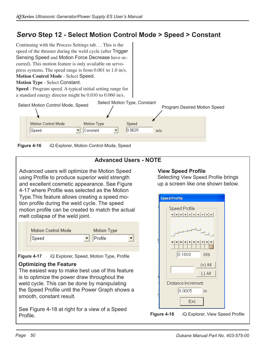 Servo | Dukane Ultrasonic Generator 403-575-00 User Manual | Page 56 / 136