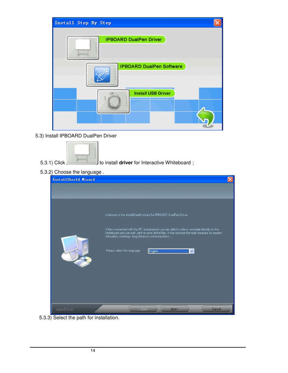 Dukane Interactive White Board LB77HA User Manual | Page 14 / 25