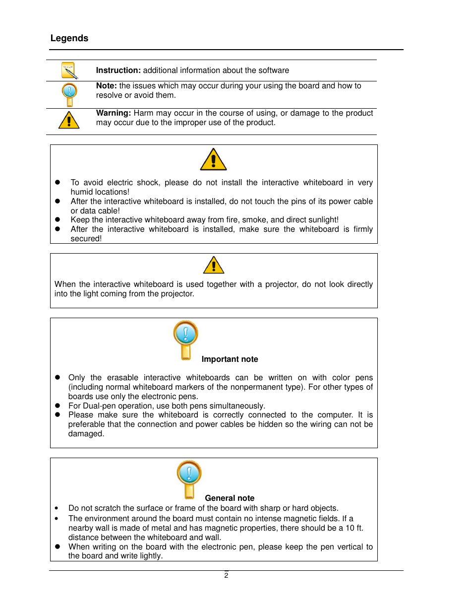 Dukane Interactive White Board LB77HA User Manual | Page 2 / 25