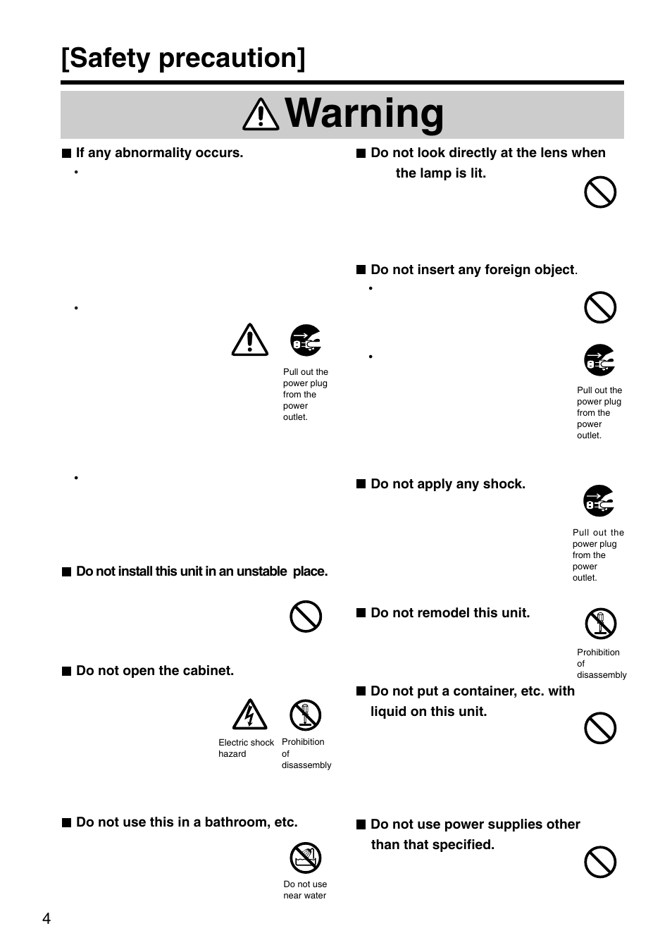 Warning, Safety precaution | Dukane 28A8035 User Manual | Page 4 / 36