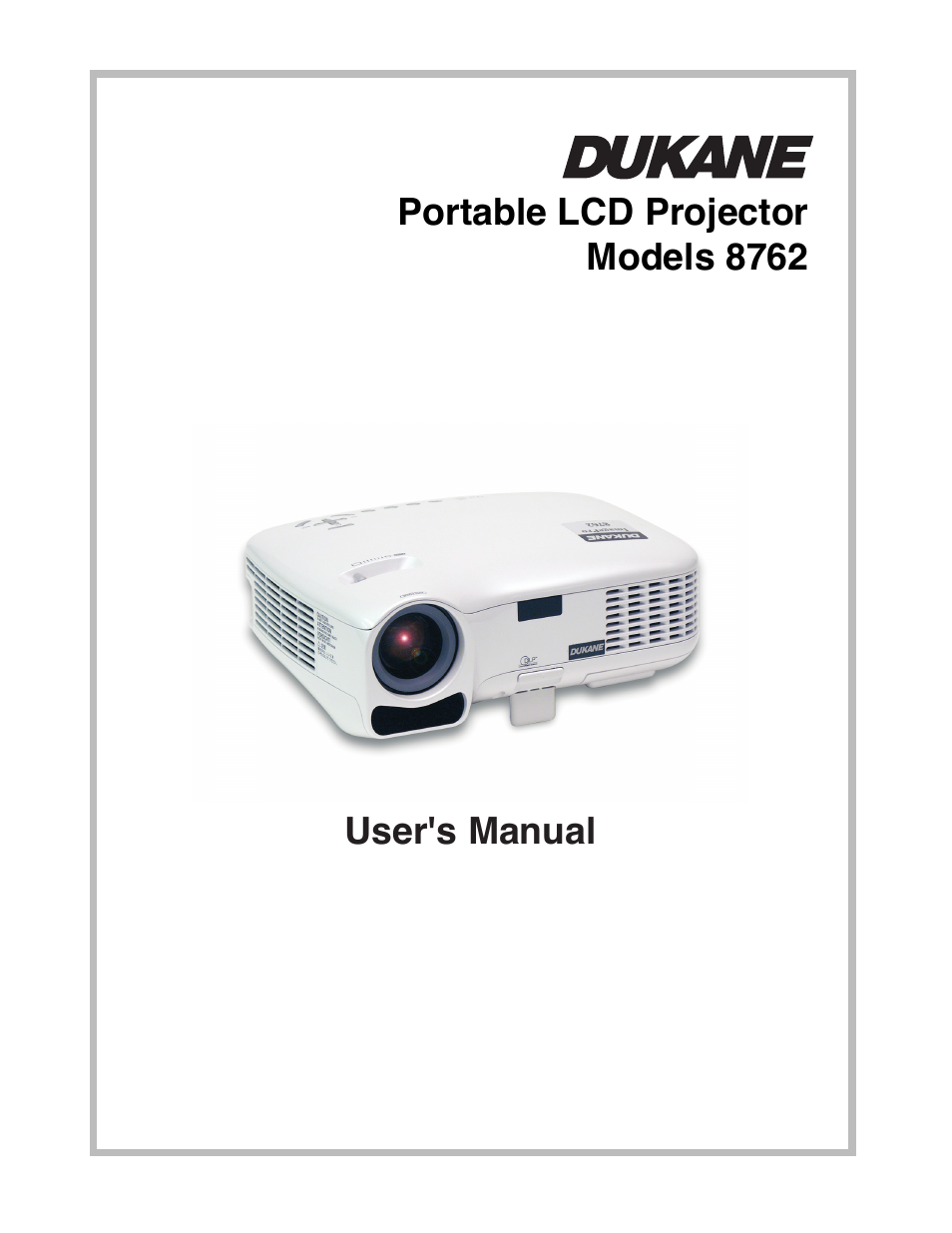 Dukane 8762 User Manual | 70 pages