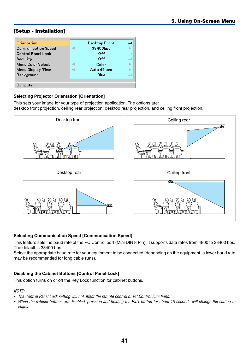 Setup - installation | Dukane 8762 User Manual | Page 49 / 70