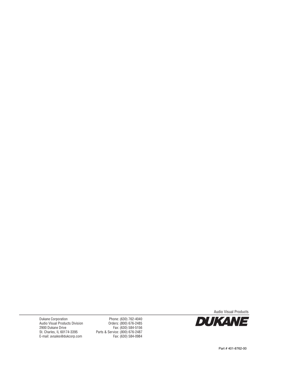 Dukane 8762 User Manual | Page 70 / 70