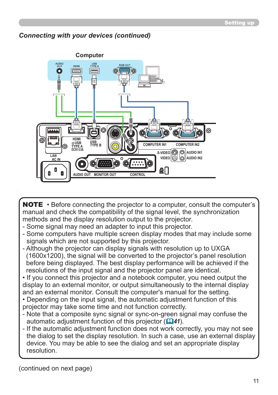 Dukane Projector 8794H-RJ User Manual | Page 11 / 107