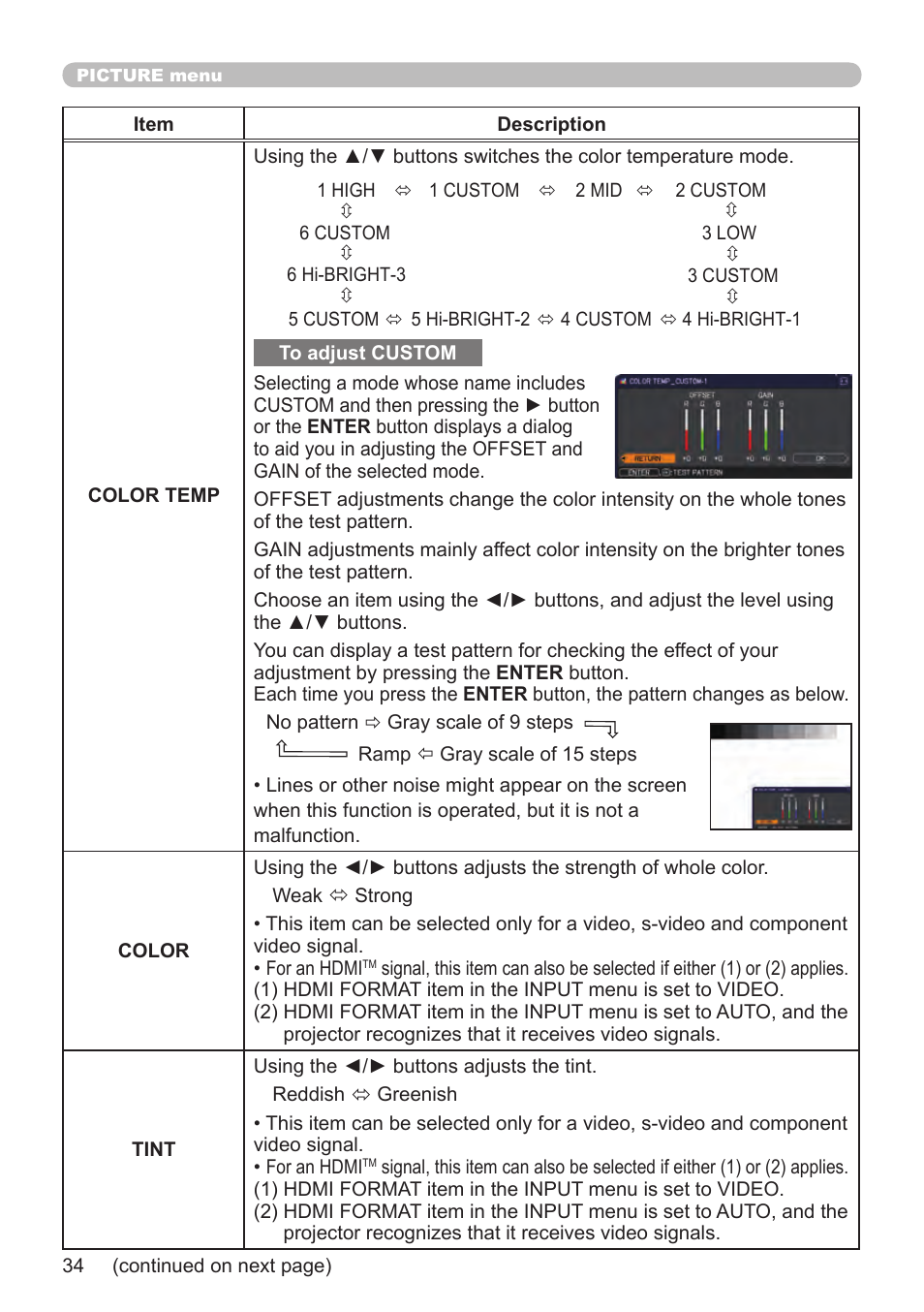 Dukane Projector 8794H-RJ User Manual | Page 34 / 107