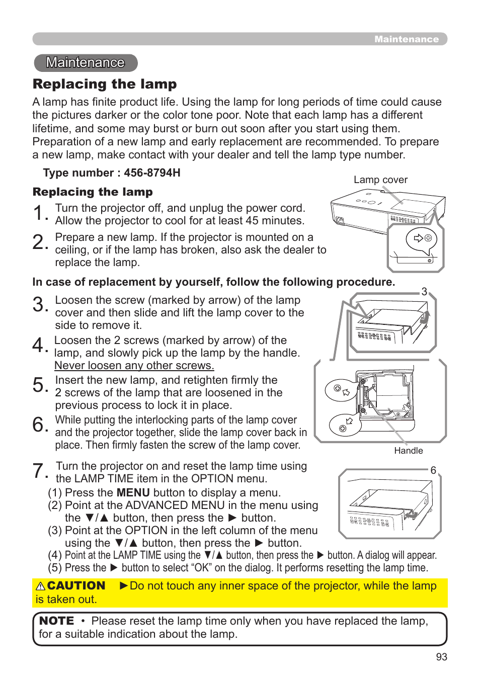 Dukane Projector 8794H-RJ User Manual | Page 93 / 107