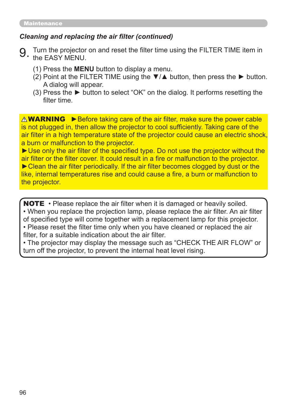 Dukane Projector 8794H-RJ User Manual | Page 96 / 107