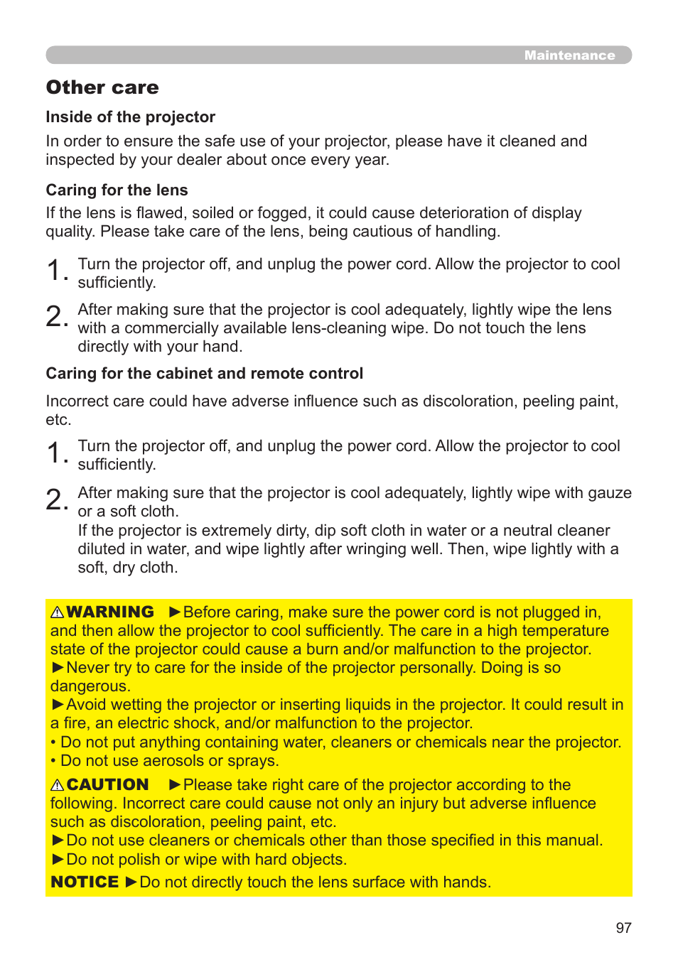 Dukane Projector 8794H-RJ User Manual | Page 97 / 107