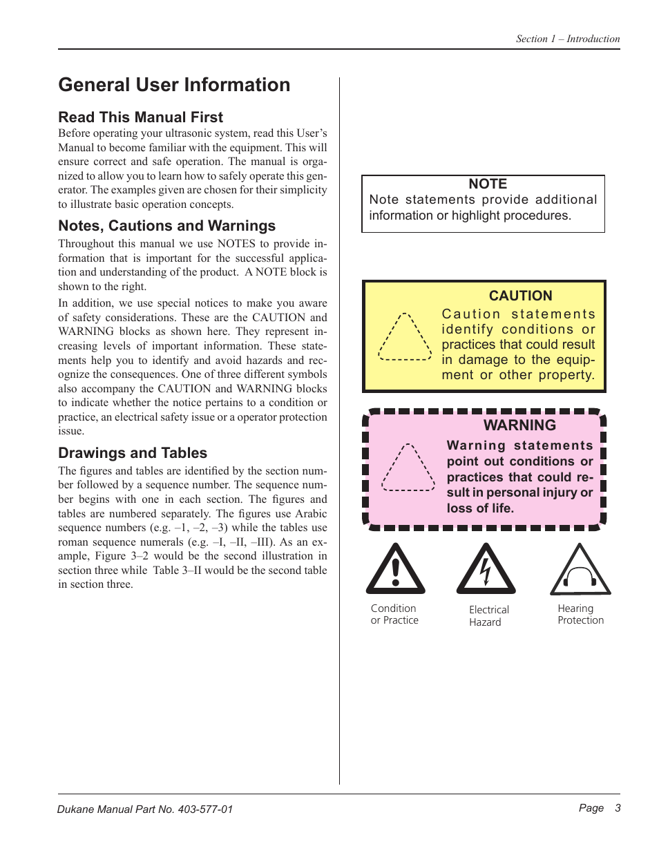 General user information | Dukane Ultrasonic Hand Held System iQ Series User Manual | Page 9 / 82
