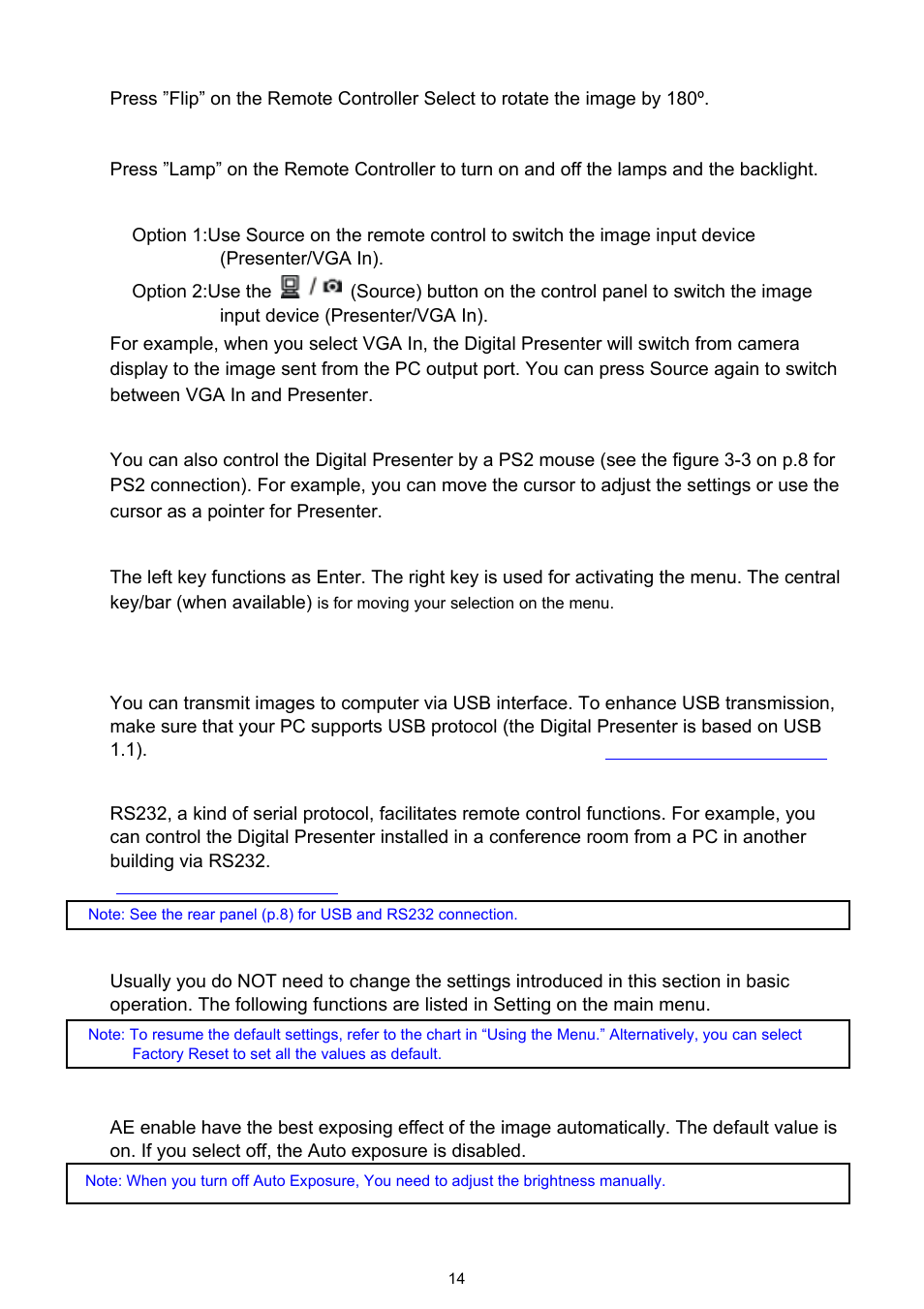 Sing the, Ouse, Sing | Rs232, Dvanced, Ettings | Dukane DVP303A User Manual | Page 16 / 22