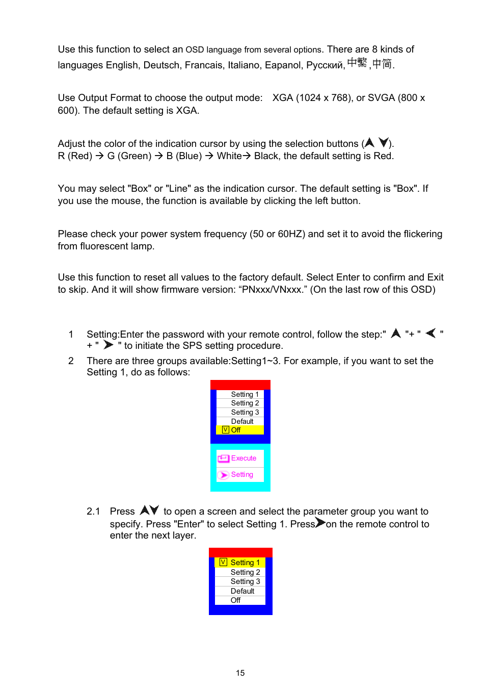 7 sps s, Ettings and, Peration | 7 sps settings and operation | Dukane DVP303A User Manual | Page 17 / 22