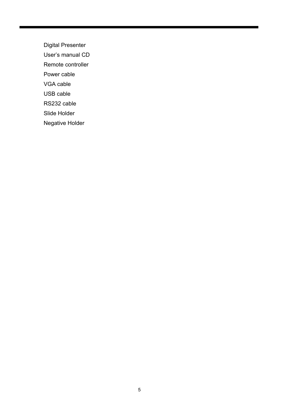 2__package content | Dukane DVP303A User Manual | Page 7 / 22