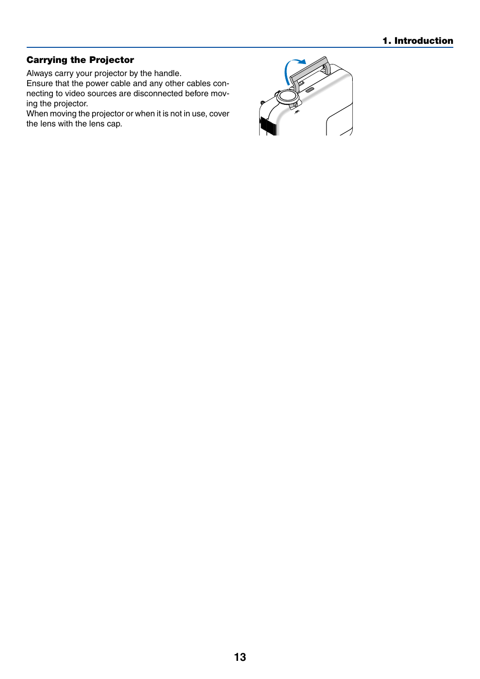 Carrying the projector | Dukane 8768 User Manual | Page 13 / 122