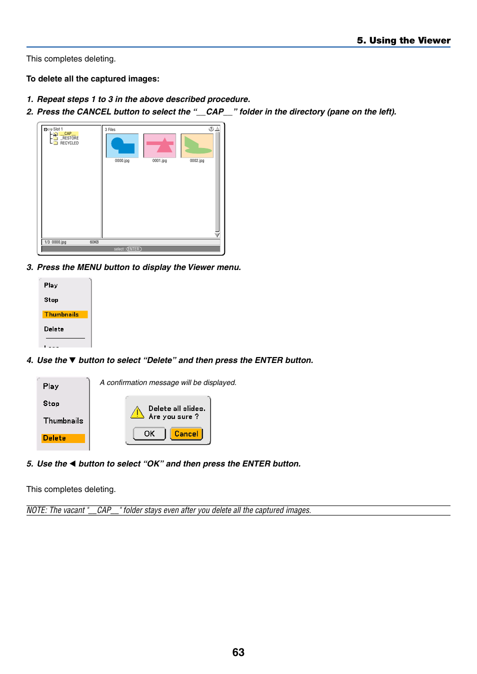 Using the viewer | Dukane 8768 User Manual | Page 63 / 122