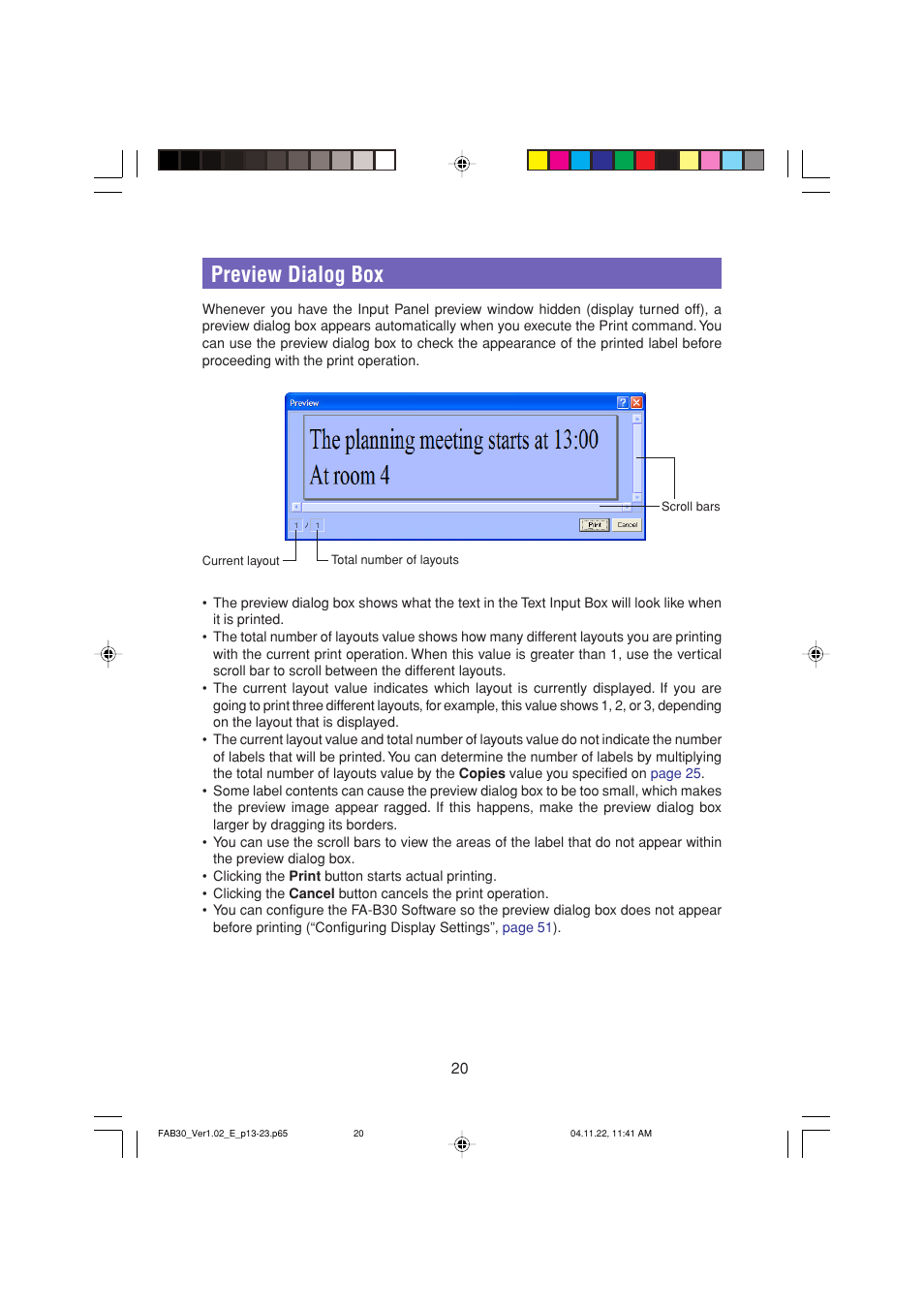 Preview dialog box | Casio CW-L300 User Manual | Page 20 / 68