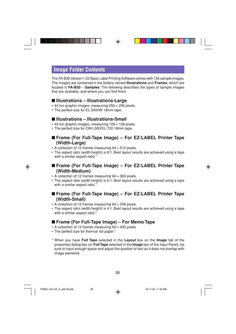 Image folder contents, Illustrations – illustrations-large, Illustrations – illustrations-small | Casio CW-L300 User Manual | Page 38 / 68