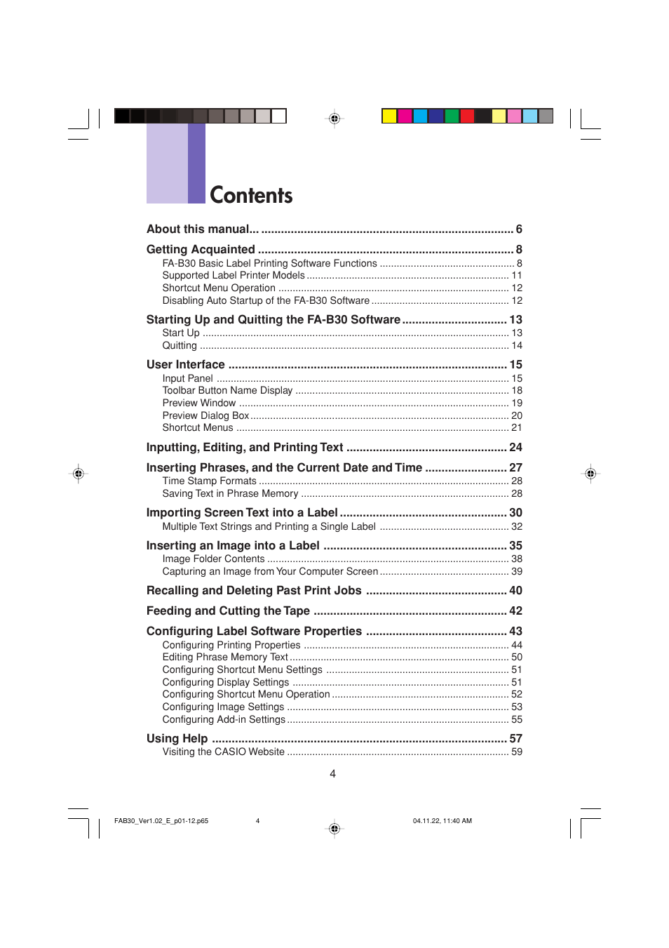 Casio CW-L300 User Manual | Page 4 / 68