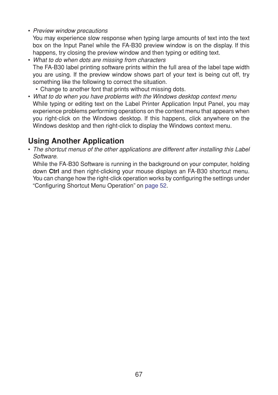 Using another application | Casio CW-L300 User Manual | Page 67 / 68